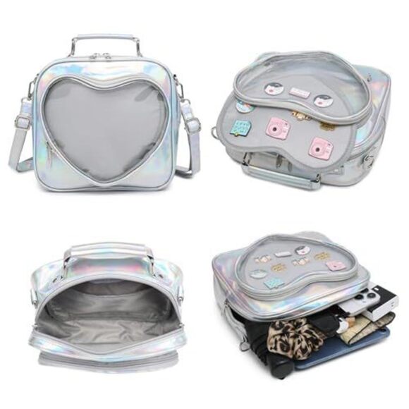 Chic Crossbody Chain Purses For Vegan Textured Strap Handbags Evening Clutch - Picture 4 of 6